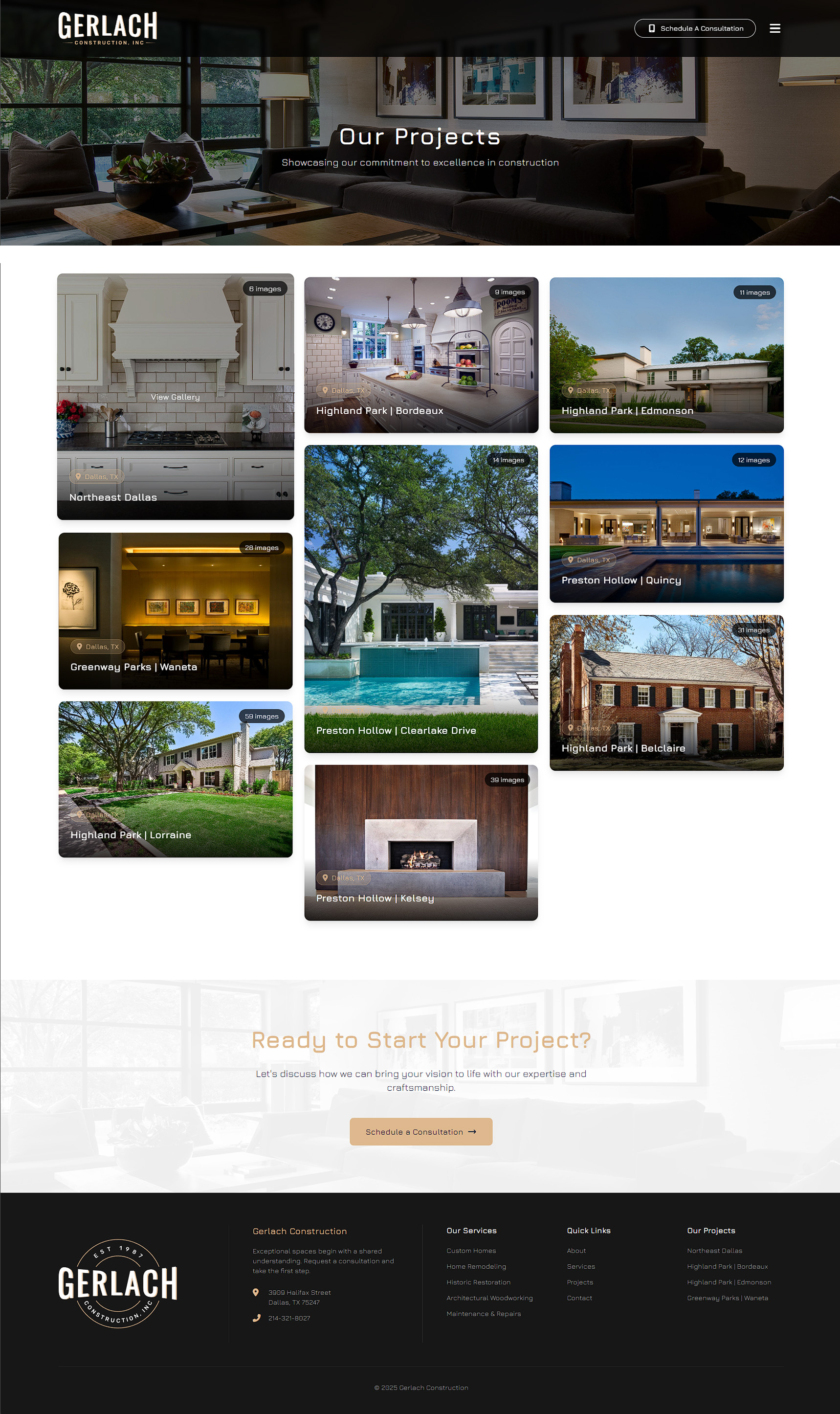 Gerlach Construction Projects