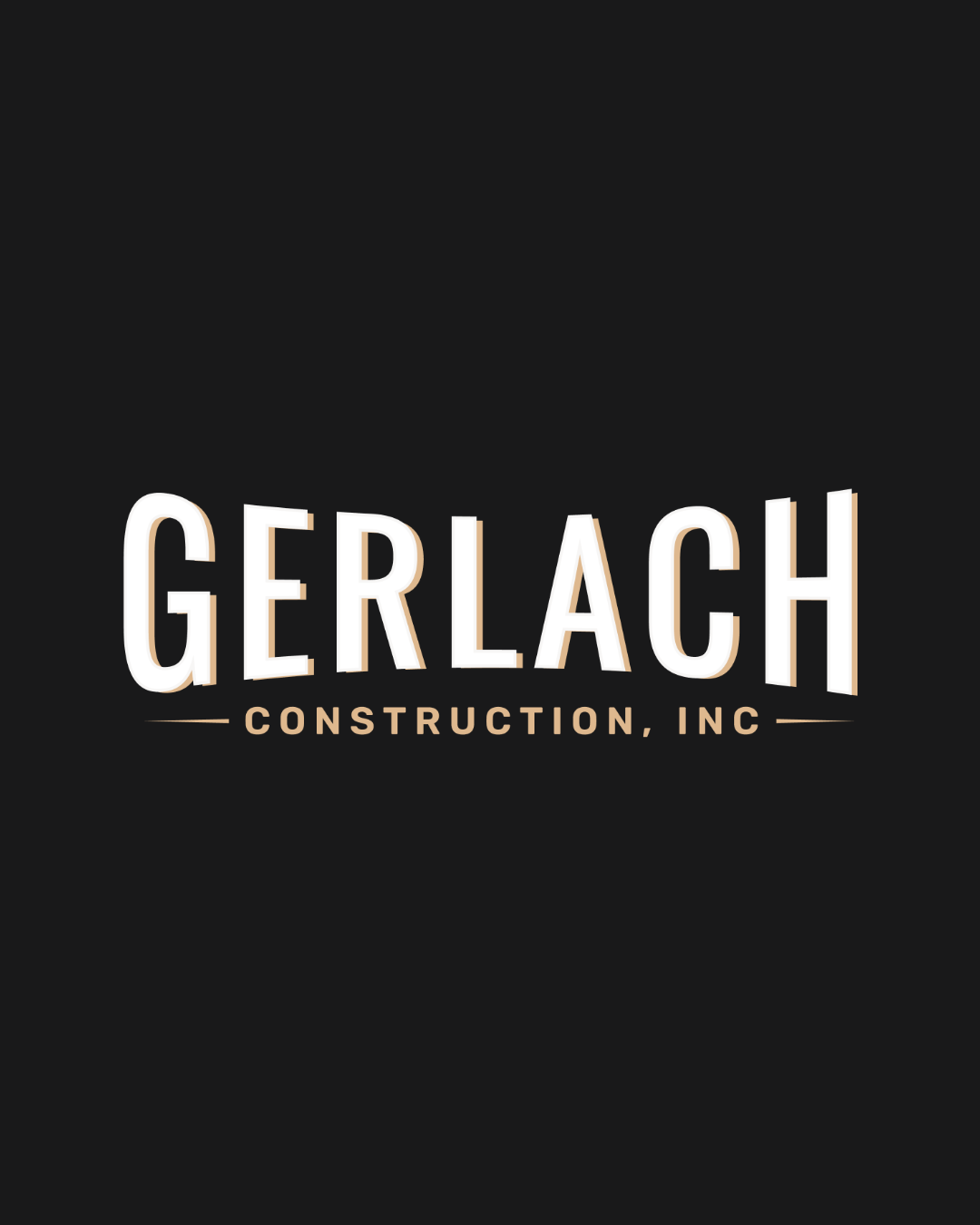 Gerlach horizontal logo on dark