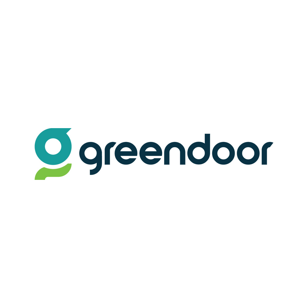 Refreshed Green Door logo lockup