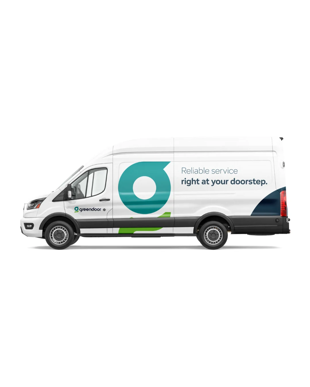 Green Door service van wrap