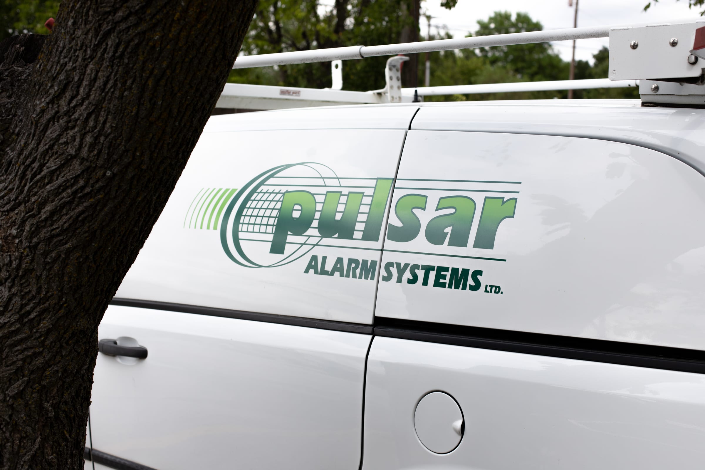A Pulsar Alarm Systems service van